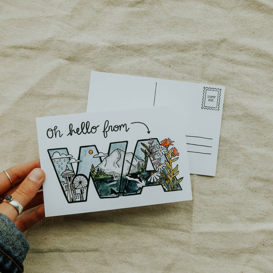 Oh Hello from Washington Postcard