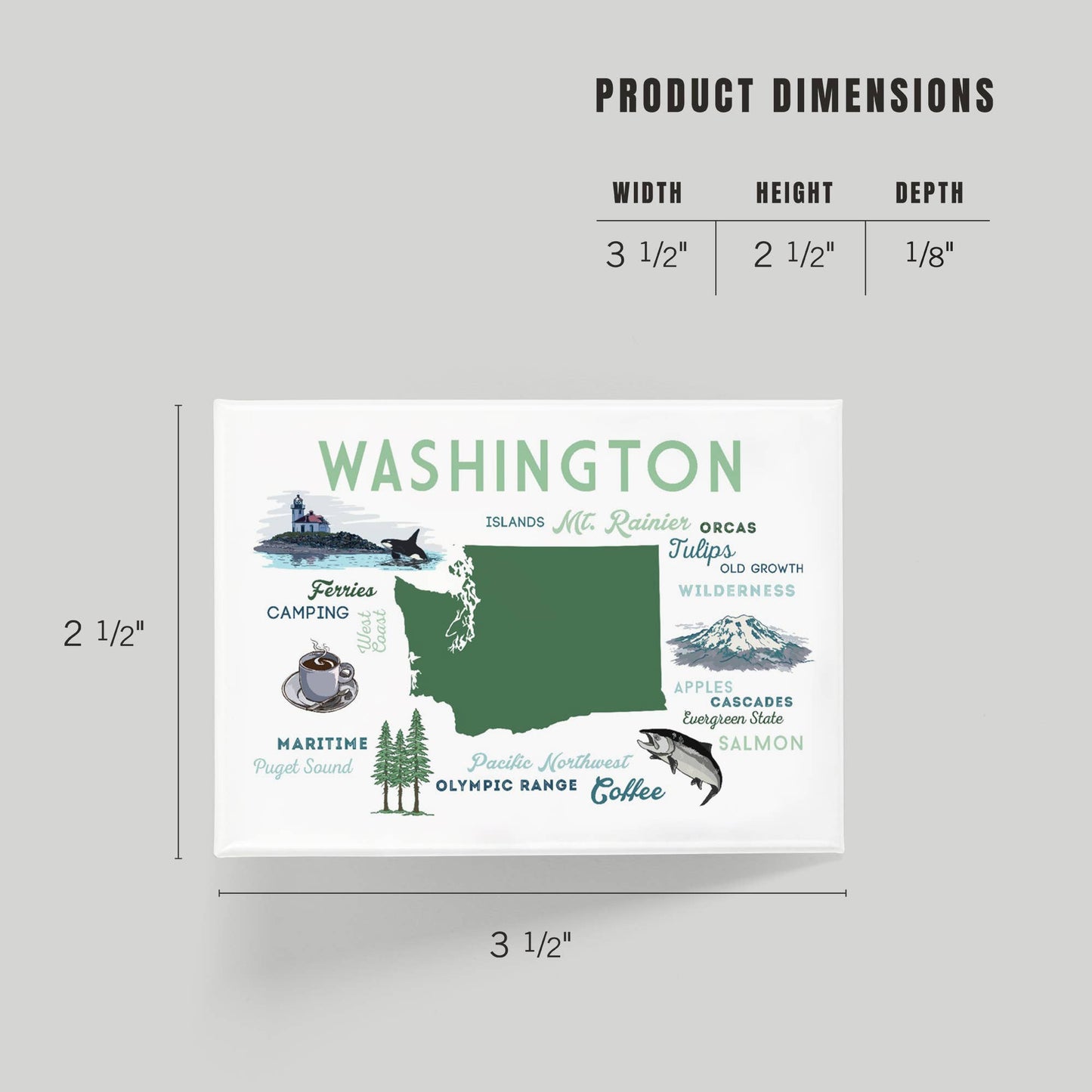 Washington Icons Magnet
