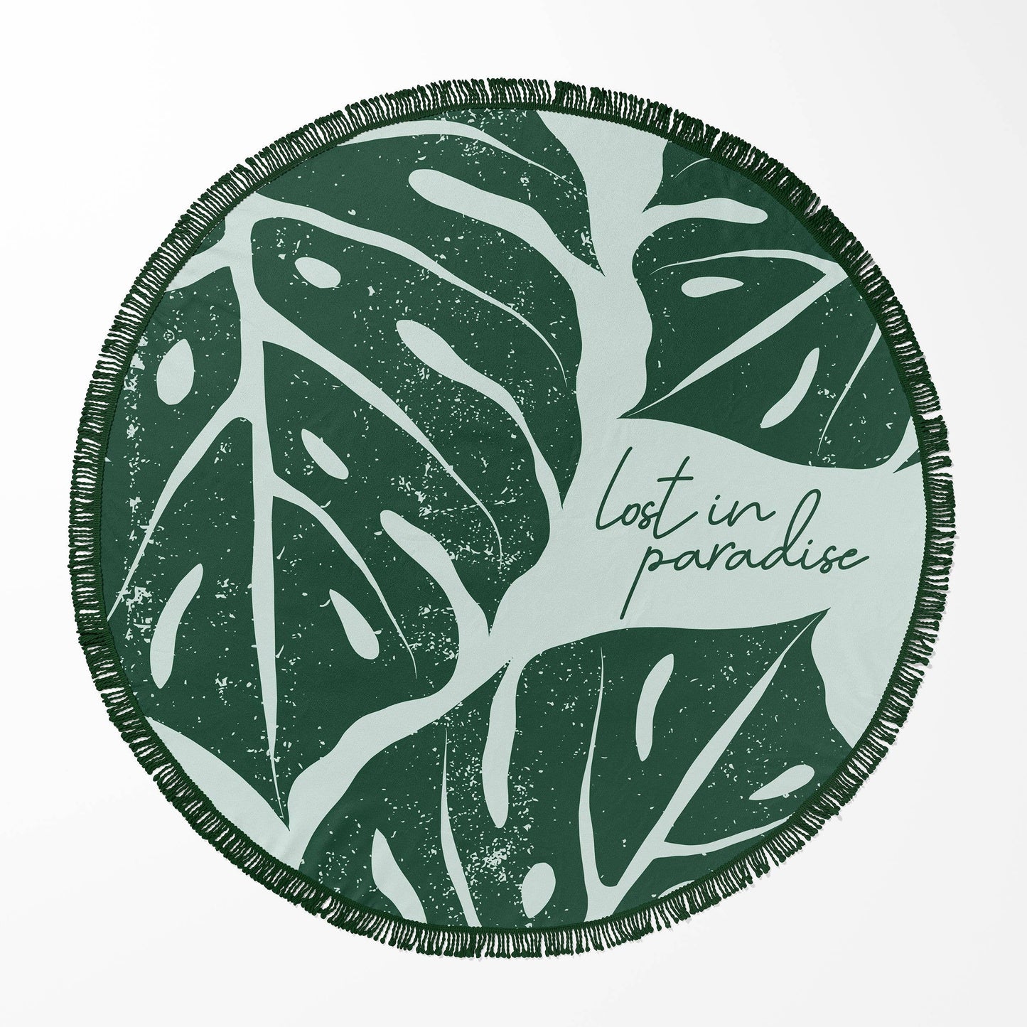 Leaf Lost in Paradise Juice Box 60" Round Beach Towels Open Stock