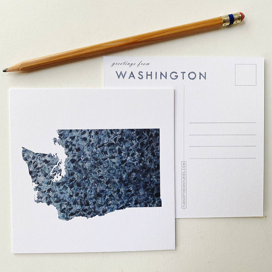 Washington State Map - Postcard