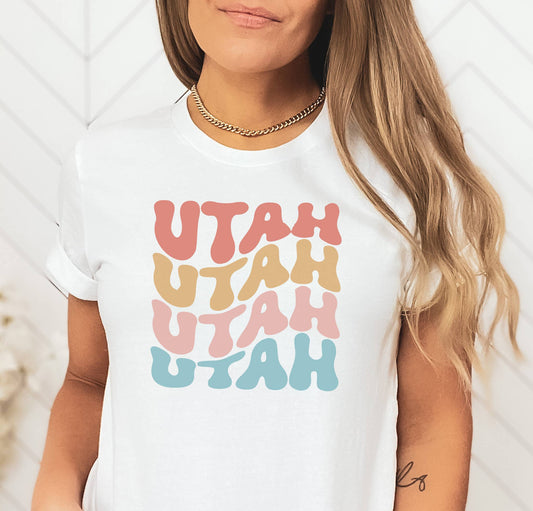WAVY STATE TEE | CHOOSE STATE | BLACK OR WHITE TEE | XS-2XL
