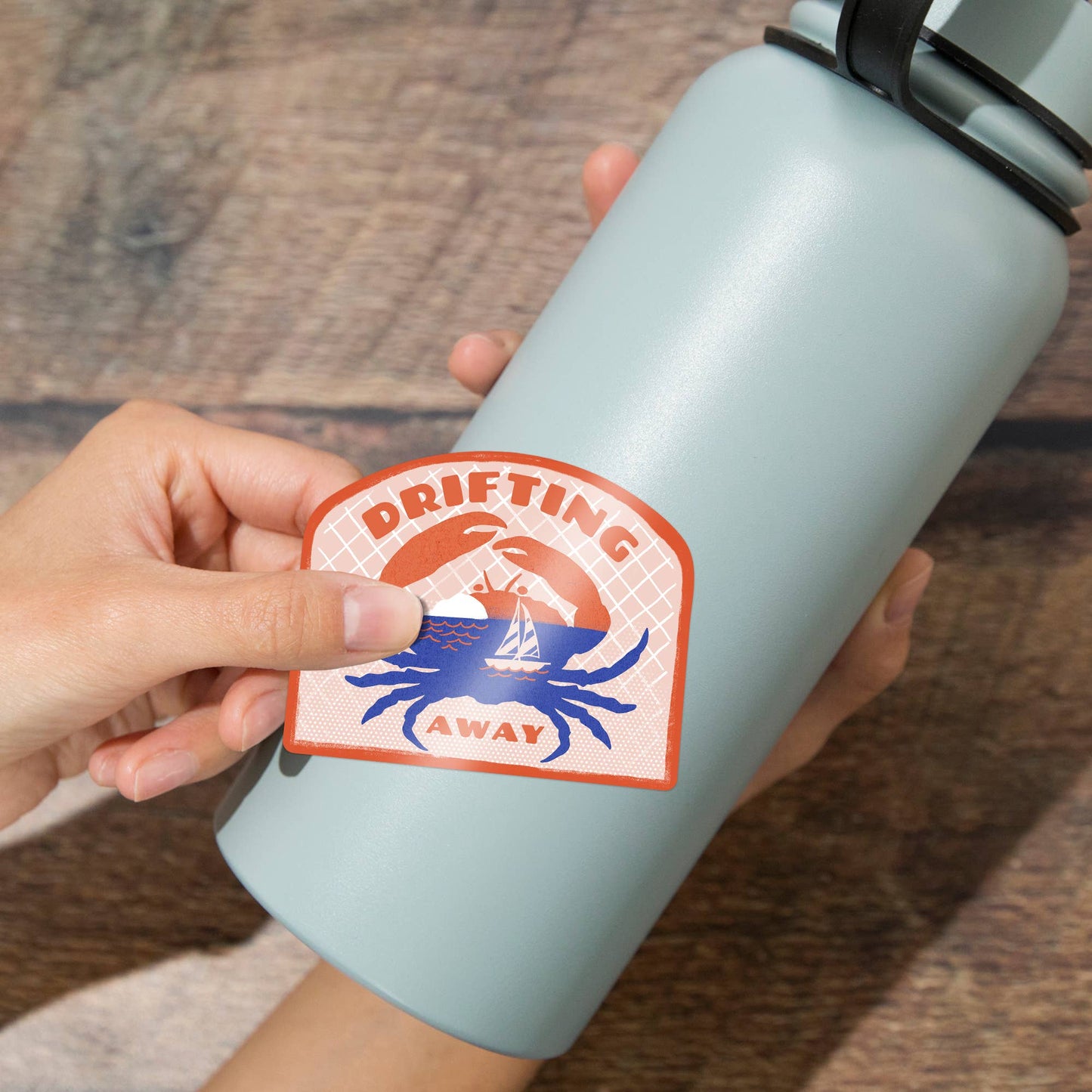 Dockside Series, Crab: Mini STICKERS