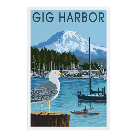 PREMIUM POSTCARDS Gig Harbor, Washington, Day Scene