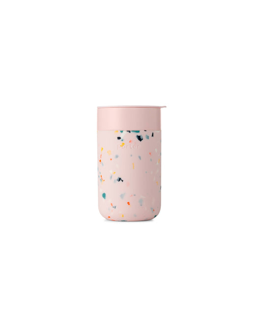 Ceramic Reusable Coffee Mug 16oz - Terrazzo: Terrazzo Blush