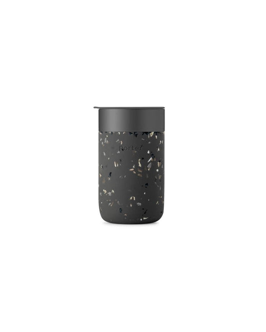 Ceramic Reusable Coffee Mug 16oz - Terrazzo Charcoal