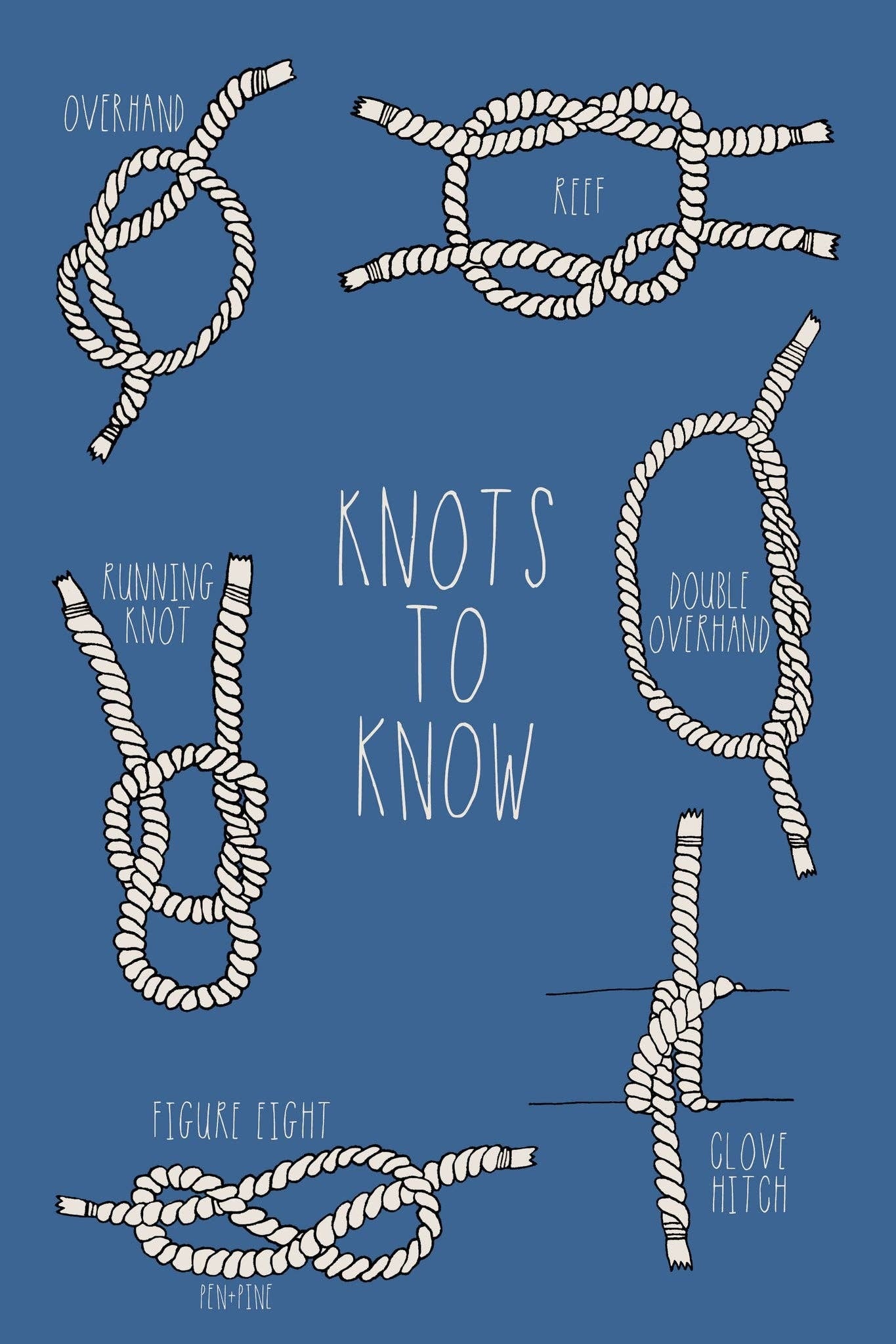 Knots to Know Postcard