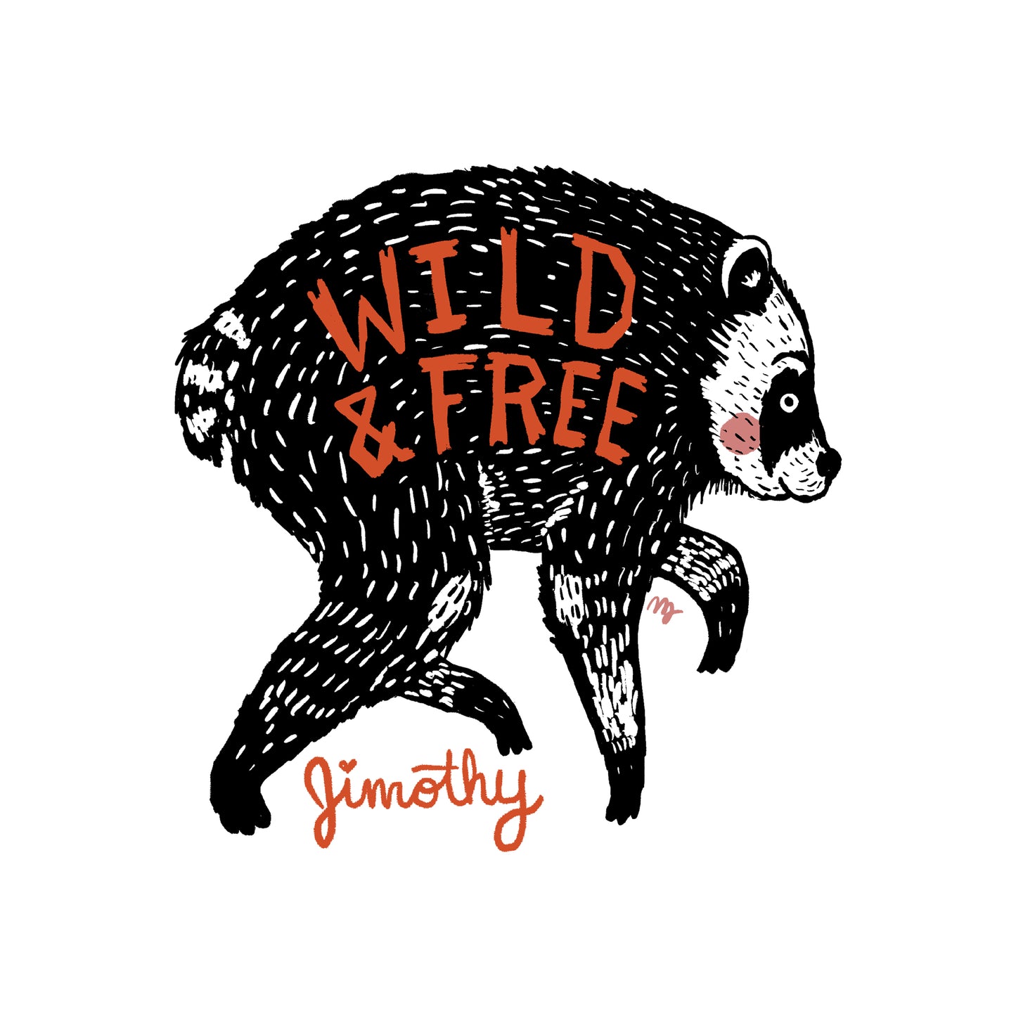 Wild & Free Jimothy Sticker