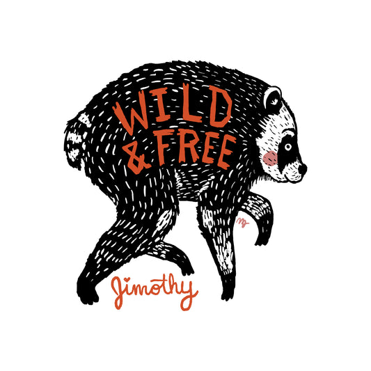 Wild & Free Jimothy Sticker